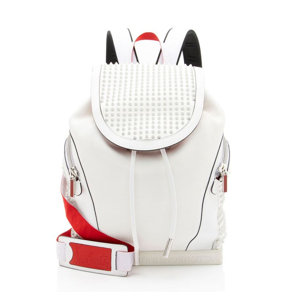 Christian Louboutin Leather Spiked Explorafunk Backpack